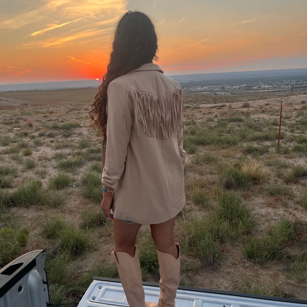 Western Fringe Blazer